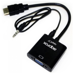 APPROX Átalakító - HDMI to VGA + AUDIO adapter