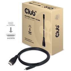 Club 3D Kábel - CAC-1351 (Micro HDMI to HDMI 2.0