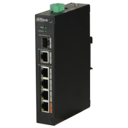 Dahua PoE switch - PFS3106-4ET-60 (4x 100Mbps PoE (60W) + 1x 1Gbps + 1xSFP