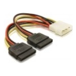 Delock Átalakító Kábel - 60102 (2 x SATA HDD > Molex 4 tűs (apa))