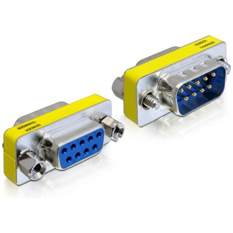 Delock Adapter - 65249 (Sub-D9 pin male / female)