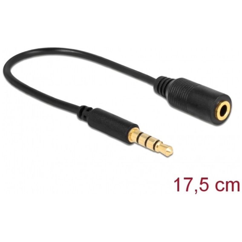 Delock Átalakító - 62498 (3.5 mm Jack 4 pin> 3.5 mm Jack 4 pin