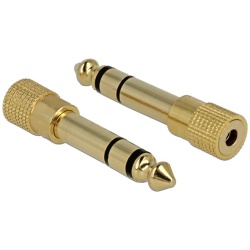 Delock Átalakító - 65361 (6.35 mm Jack > 3.5 mm Jack apa/anya)