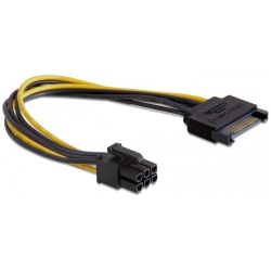 Delock Kábel - 82924 (SATA 15 pin -> 6 pin PCI Express)