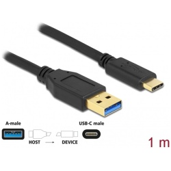Delock Kábel - 83870 (USB Type-C -> USB-A 3.1 Gen2