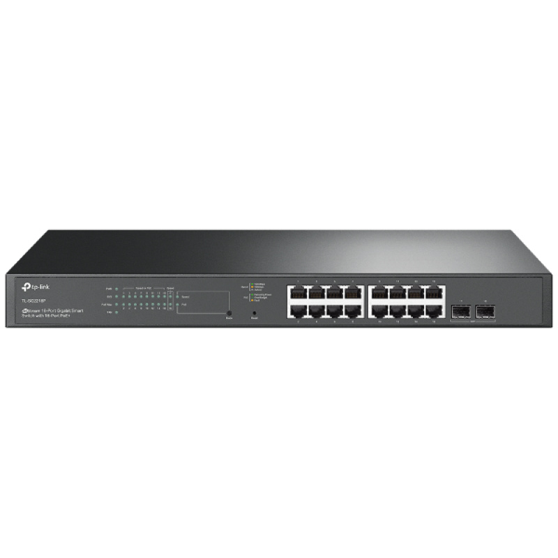 TP-Link Switch Smart- TL-SG2218P JetStream™ (16port 1Gbps; 16× 802.3at/af PoE+ port; 150W; 2port SFP; IPv6; L2/L3/L4)