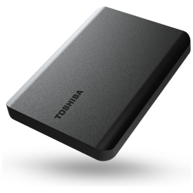 Toshiba Külső HDD 2.5" - 2TB Canvio Basics Fekete (USB3.0; ~5Gbps; NTFS/HFS+; matt)