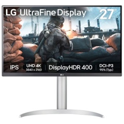 LG Monitor 27" - 27UP650K-W (IPS; 16:9; 4K 3840x2160; 5ms; 400cd; HDMIx2; DP; HDR; Speaker