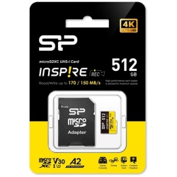 Silicon Power MicroSD kártya - 512GB microSDXC UHS-I U3