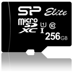 Silicon Power MicroSD kártya - 256GB microSDXC Elite UHS-1 U1 + adapter